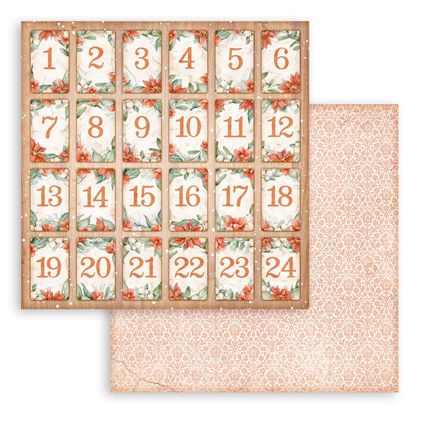 Stamperia ALL Around CHRISTMAS 12x12 Double Faced Scrapbook Paper 10 PCS+Bonus #SBBL140