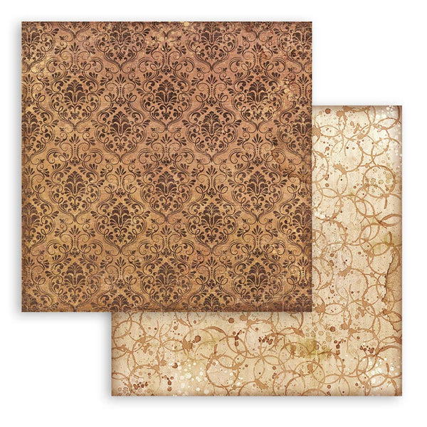 Stamperia COFFEE and CHOCOLATE Maxi Backgrounds 12x12 Double Faced Scrapbook Paper 10 PCS+Bonus #SBBL145