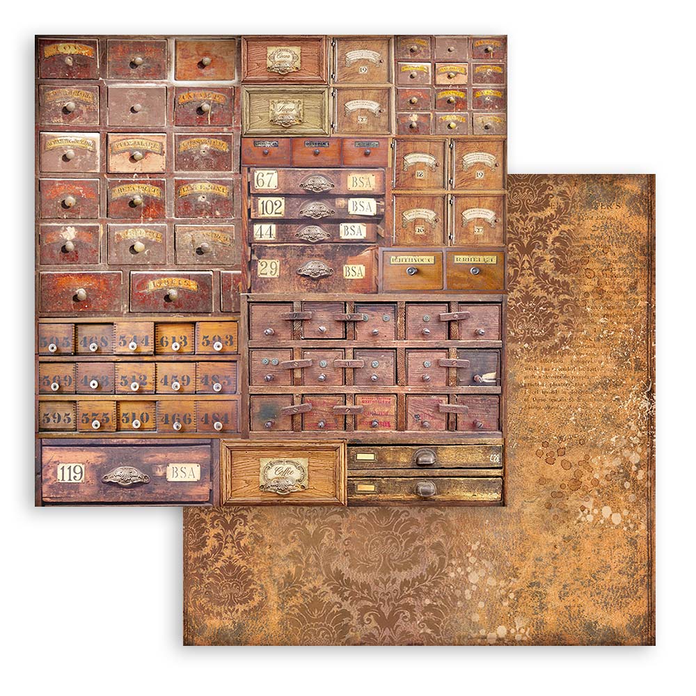 Stamperia COFFEE and CHOCOLATE Maxi Backgrounds 12x12 Double Faced Scrapbook Paper 10 PCS+Bonus #SBBL145