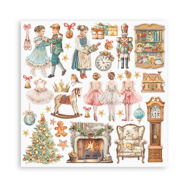 Stamperia Christmas THE NUTCRACKER 12x12 Double Faced Scrapbook Paper 10 PCS+Bonus #SBBL158