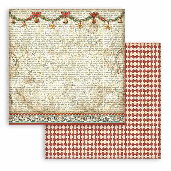 Stamperia Christmas THE NUTCRACKER Maxi Background Selection 12x12 Double Faced Scrapbook Paper 10 PCS+Bonus #SBBL159