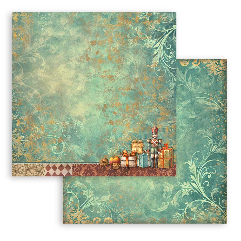 Stamperia Christmas THE NUTCRACKER Maxi Background Selection 12x12 Double Faced Scrapbook Paper 10 PCS+Bonus #SBBL159