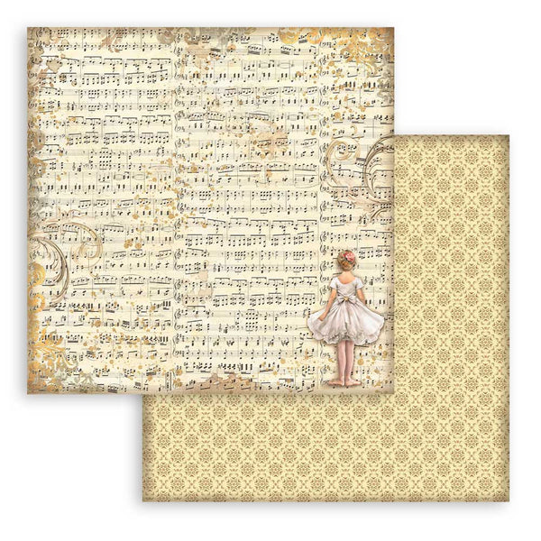 Stamperia Christmas THE NUTCRACKER Maxi Background Selection 12x12 Double Faced Scrapbook Paper 10 PCS+Bonus #SBBL159