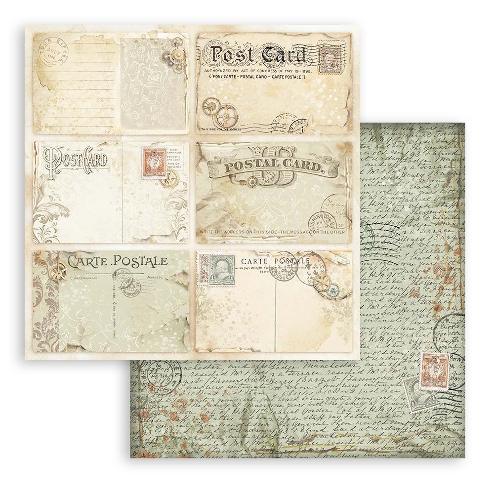 Stamperia ALTEREGO Maxi BACKGROUNDS 12x12 Double Faced Scrapbook Paper 10 PCS+Bonus #SBBL162