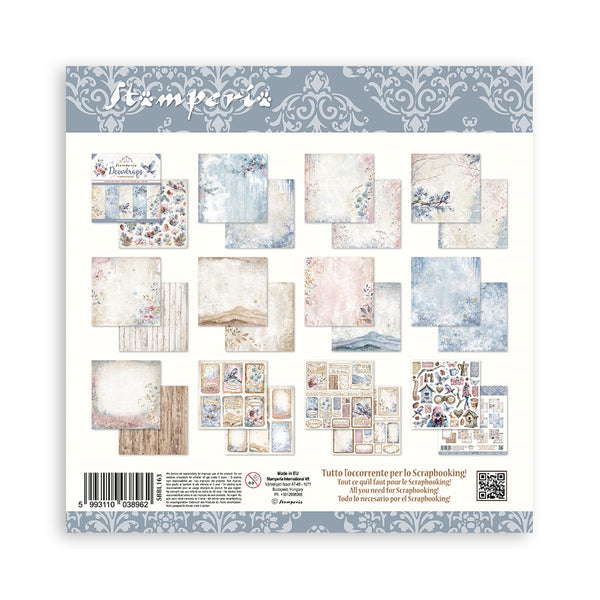 Stamperia Create Happiness DEWDROPS 12x12 Double Faced Scrapbook Paper 10 PCS+Bonus #SBBL163