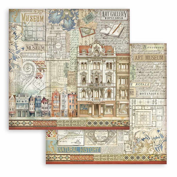 Stamperia ART OF TRAVELLING 12x12 Double Faced Scrapbook Paper 10 PCS+Bonus #SBBL164