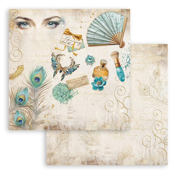 PRE-ORDER Stamperia MASQUERADE 12x12 Double Faced Scrapbook Paper 10 PCS+Bonus #SBBL165