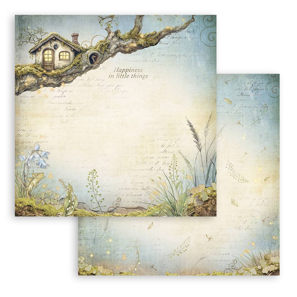 PRE-ORDER Stamperia HIDDEN GROVE 12x12 Double Faced Scrapbook Paper 10 PCS+Bonus #SBBL168