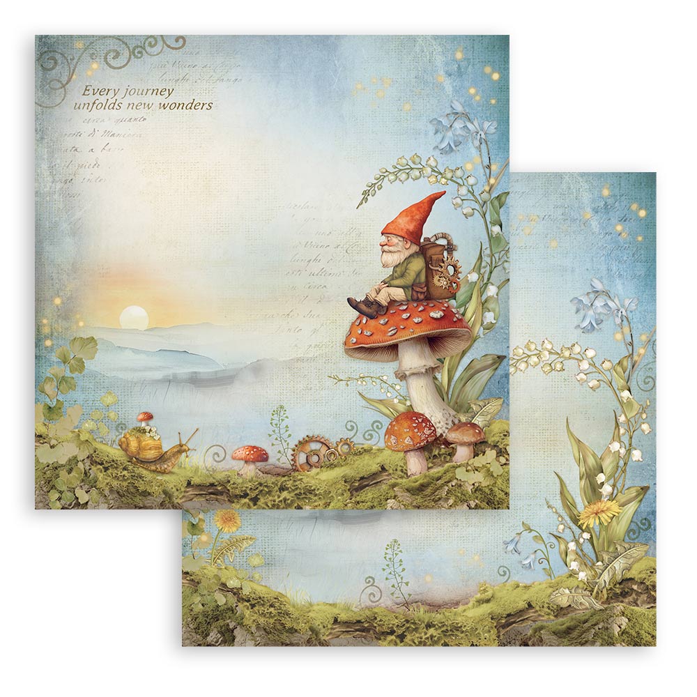 PRE-ORDER Stamperia HIDDEN GROVE 12x12 Double Faced Scrapbook Paper 10 PCS+Bonus #SBBL168