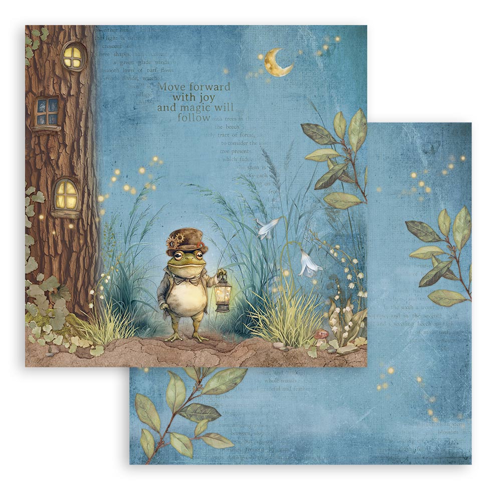 PRE-ORDER Stamperia HIDDEN GROVE 12x12 Double Faced Scrapbook Paper 10 PCS+Bonus #SBBL168