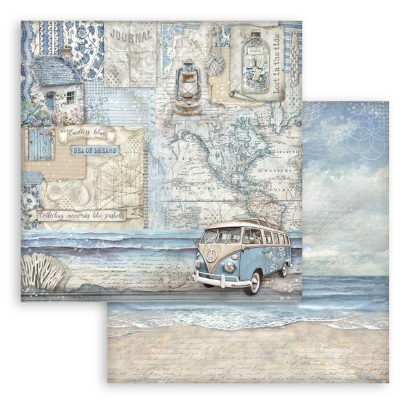 Stamperia SILENT SEA 12x12 Double Faced Scrapbook Paper 10 PCS+Bonus #SBBL169