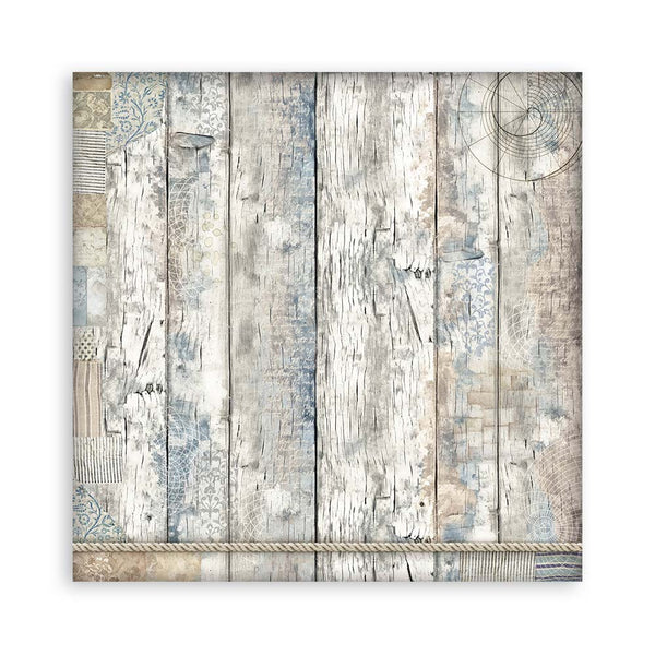 Stamperia SILENT SEA MAXI BACKGROUND SELECTION 12x12 Double Faced Scrapbook Paper 10 PCS+Bonus #SBBL170