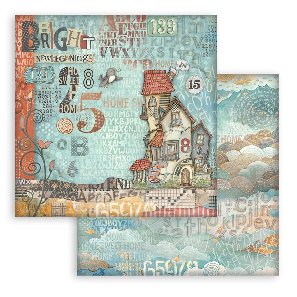 Stamperia FURRY FRIENDS 12x12 Double Faced Scrapbook Paper 10 PCS+Bonus #SBBL176