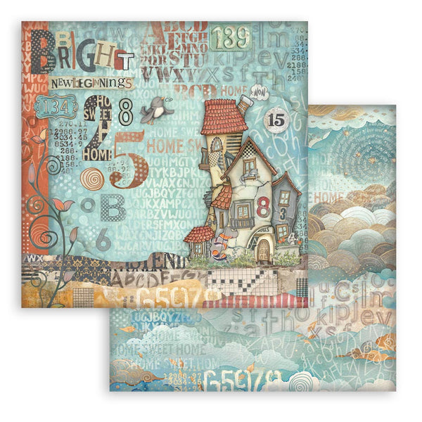 Stamperia FURRY FRIENDS 12x12 Double Faced Scrapbook Paper 10 PCS+Bonus #SBBL176