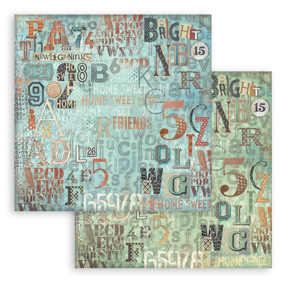 Stamperia FURRY FRIENDS Maxi Backgrounds 12x12 Double Faced Scrapbook Paper 10 PCS+Bonus #SBBL177