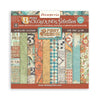 Stamperia maxi Backgrounds Selection packaging with various patterned papers.