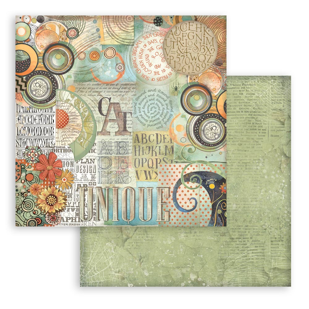 Stamperia FURRY FRIENDS Maxi Backgrounds 12x12 Double Faced Scrapbook Paper 10 PCS+Bonus #SBBL177