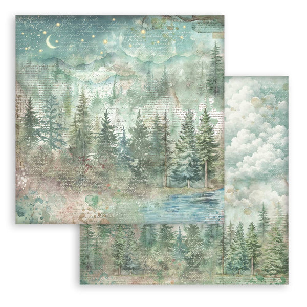 Stamperia HERBARIUM SILVAE Background Selection 12x12 Double Faced Scrapbook Paper 10 PCS+Bonus #SBBL180