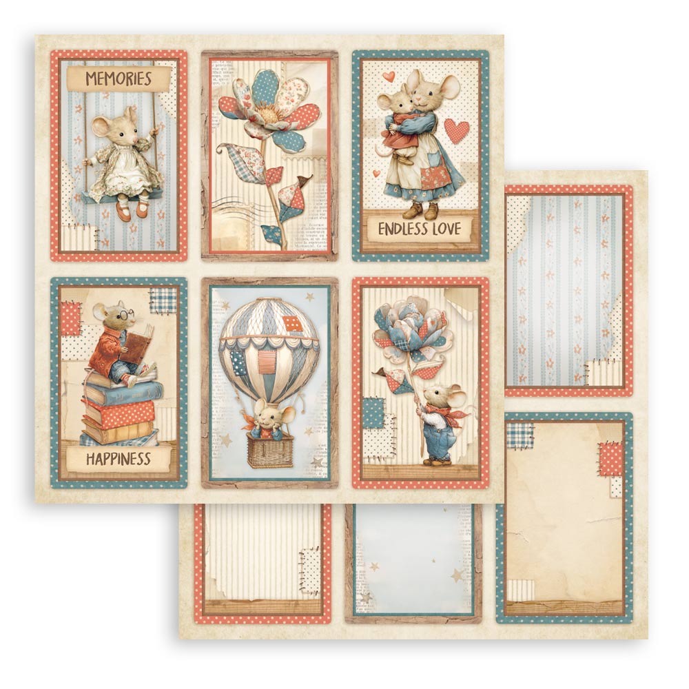Stamperia FAMILY 12x12 Double Faced Scrapbook Paper 10 PCS+Bonus #SBBL181