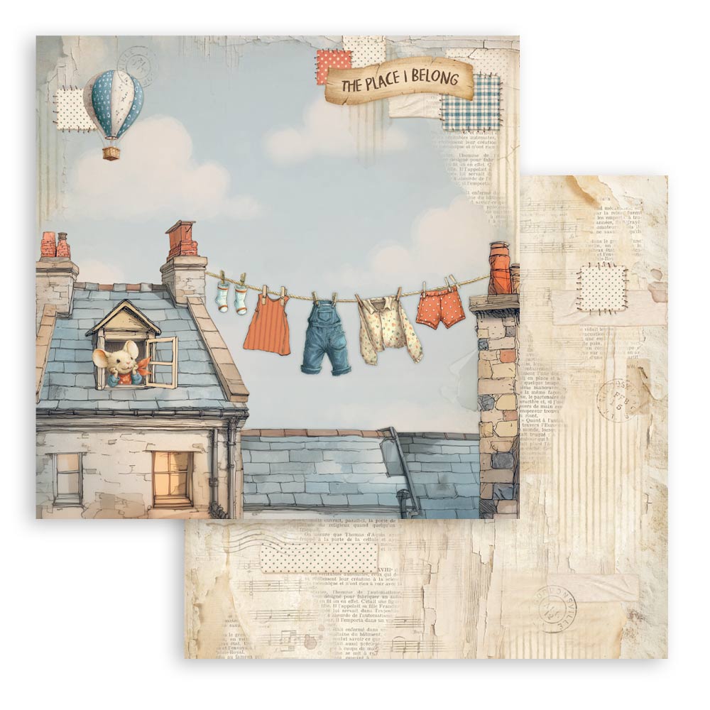 Stamperia FAMILY 12x12 Double Faced Scrapbook Paper 10 PCS+Bonus #SBBL181
