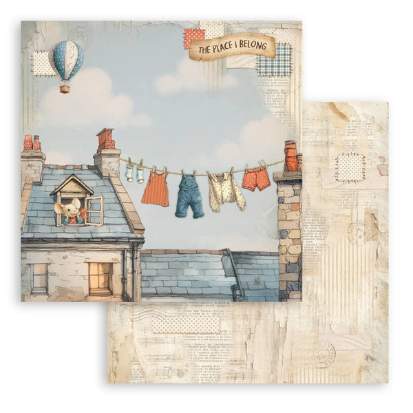 Stamperia FAMILY 12x12 Double Faced Scrapbook Paper 10 PCS+Bonus #SBBL181