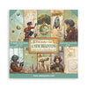 Stamperia 'A New Beginning' art paper set with illustrations on a white background