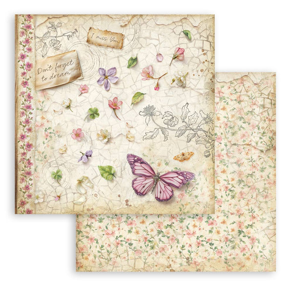 Stamperia ALL AROUND 12x12 Double Faced Scrapbook Paper 10 PCS+Bonus #SBBL187