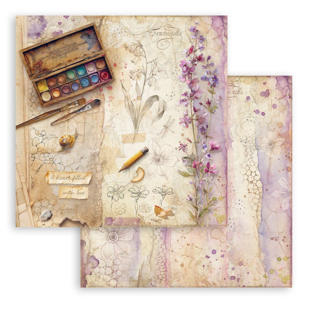 Stamperia ALL AROUND 12x12 Double Faced Scrapbook Paper 10 PCS+Bonus #SBBL187