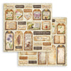 Stamperia ALL AROUND 12x12 Double Faced Scrapbook Paper 10 PCS+Bonus #SBBL187