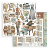 Stamperia SYMPHONY 12x12 Double Faced Scrapbook Paper 10 PCS+Bonus #SBBL188