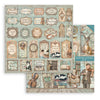 Stamperia SYMPHONY 12x12 Double Faced Scrapbook Paper 10 PCS+Bonus #SBBL188