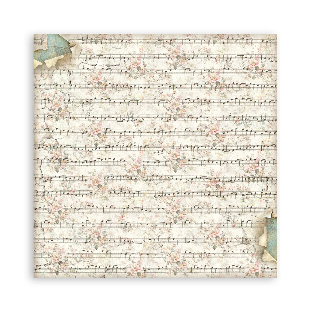 Stamperia SYMPHONY BACKGROUNDS 12x12 Double Faced Scrapbook Paper 10 PCS+Bonus #SBBL189