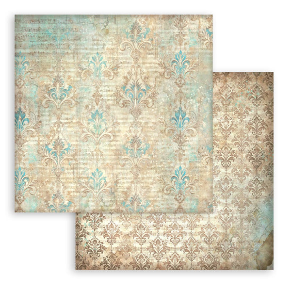 Stamperia SYMPHONY BACKGROUNDS 12x12 Double Faced Scrapbook Paper 10 PCS+Bonus #SBBL189