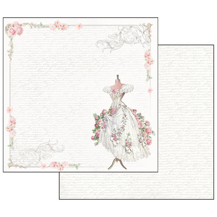 Stamperia WEDDING 12X12 Double Faced Paper 10 Sheets + Bonus #SBBL18