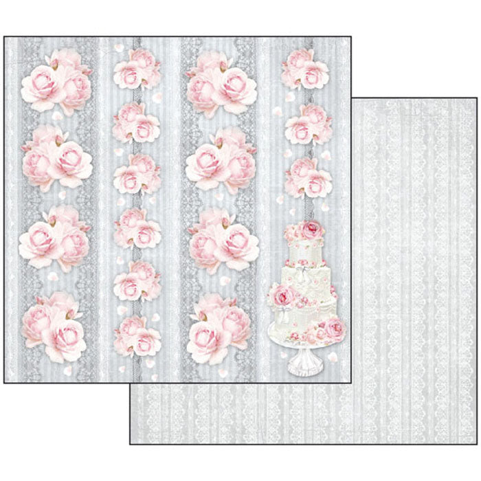 Stamperia WEDDING 12X12 Double Faced Paper 10 Sheets + Bonus #SBBL18