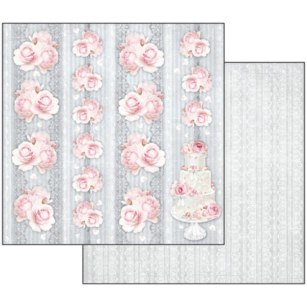 Stamperia WEDDING 12X12 Double Faced Paper 10 Sheets + Bonus #SBBL18
