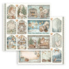 Stamperia WHITE CHRISTMAS 12x12 Double Faced Scrapbook Paper 10 PCS+Bonus #SBBL190