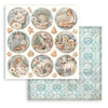 Stamperia WHITE CHRISTMAS 12x12 Double Faced Scrapbook Paper 10 PCS+Bonus #SBBL190