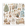 Stamperia WHITE CHRISTMAS 12x12 Double Faced Scrapbook Paper 10 PCS+Bonus #SBBL190