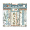 Stamperia WHITE CHRISTMAS Backgrounds 12x12 Double Faced Scrapbook Paper 10 PCS+Bonus #SBBL191