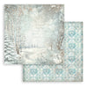 Stamperia WHITE CHRISTMAS Backgrounds 12x12 Double Faced Scrapbook Paper 10 PCS+Bonus #SBBL191