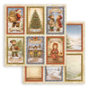 Stamperia SILENT NIGHT - CHRISTMAS 12x12 Double Faced Scrapbook Paper 10 PCS+Bonus #SBBL192