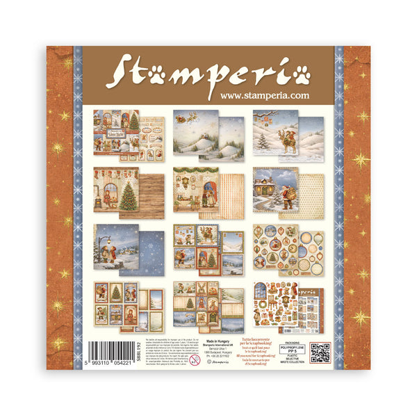 Stamperia SILENT NIGHT - CHRISTMAS 12x12 Double Faced Scrapbook Paper 10 PCS+Bonus #SBBL192