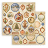 Stamperia SILENT NIGHT - CHRISTMAS 12x12 Double Faced Scrapbook Paper 10 PCS+Bonus #SBBL192