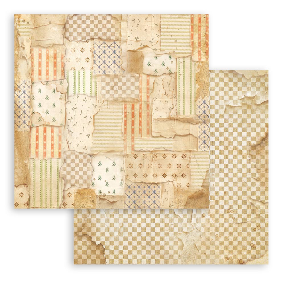 Stamperia SILENT NIGHT - Christmas BACKGROUNDS 12x12 Double Faced Scrapbook Paper 10 PCS+Bonus #SBBL193