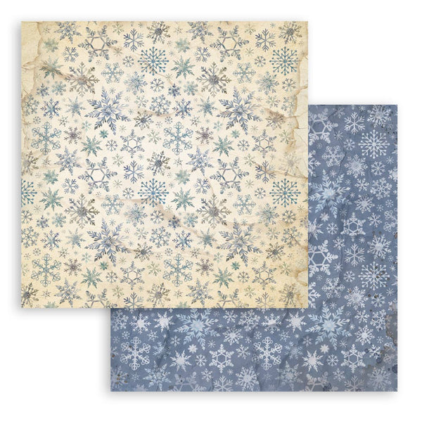 Stamperia SILENT NIGHT - Christmas BACKGROUNDS 12x12 Double Faced Scrapbook Paper 10 PCS+Bonus #SBBL193