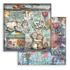 Stamperia FURRY FRIENDS 2 12x12 Double Faced Scrapbook Paper 10 PCS+Bonus #SBBL194
