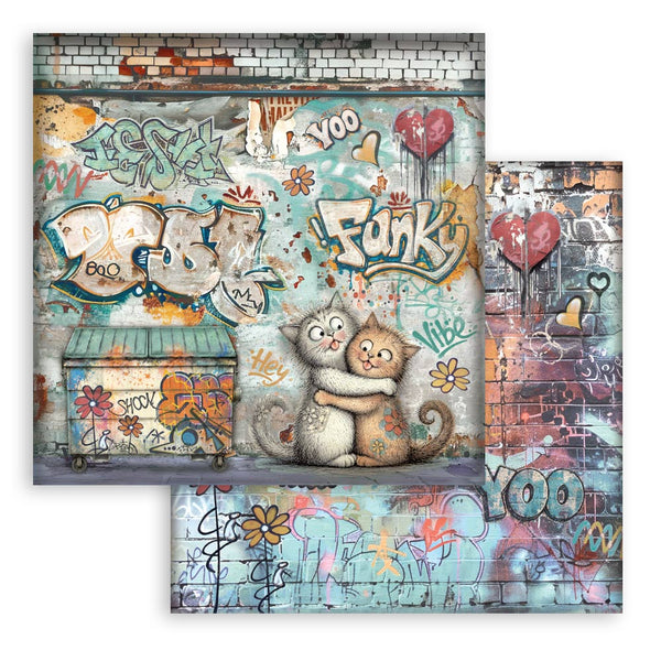 Stamperia FURRY FRIENDS 2 12x12 Double Faced Scrapbook Paper 10 PCS+Bonus #SBBL194