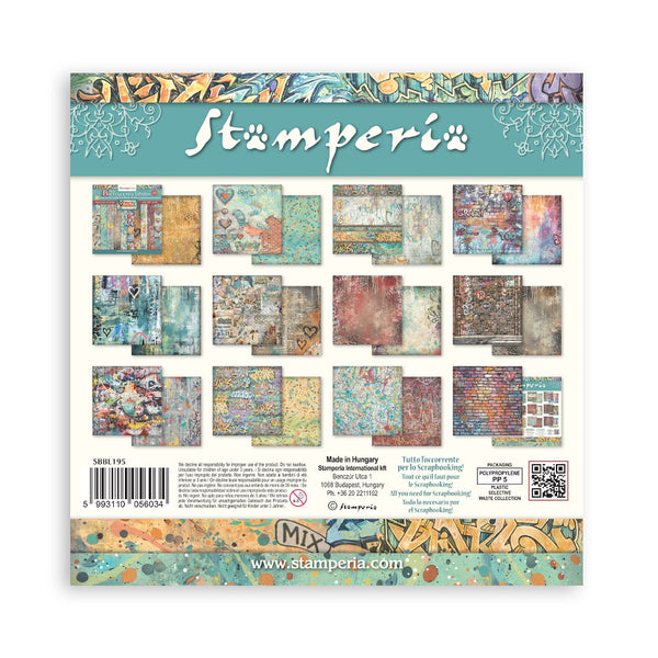 Stamperia FURRY FRIENDS 2 - BACKGROUNDS 12x12 Double Faced Scrapbook Paper 10 PCS + Bonus #SBBL195