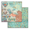 Stamperia FURRY FRIENDS 2 - BACKGROUNDS 12x12 Double Faced Scrapbook Paper 10 PCS + Bonus #SBBL195